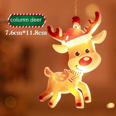 Bar Atmosphere Christmas Interior Decorations Colored Lights