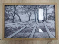 Illuminated Picture LED Decorative Light Painting Bedside Picture Style Creative Modern Simulate Sunshine Drawing Night Light Gift