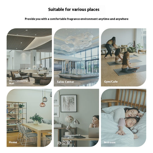 Commercial Wall-mounted Smart Fragrance Machine Can Be Connected To Fresh Air Conditioner Ultrasonic Aroma Diffuser Table Setting