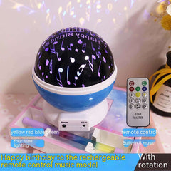 Atmosphere Decorative Lamp Layout Colorful Rotating Stage Light