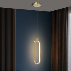 Fond de salon de chambre principale minimaliste moderne de luxe en cuivre clair