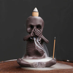 Original Lila Sand Rückfluss Duftofen Halloween Geschenk
