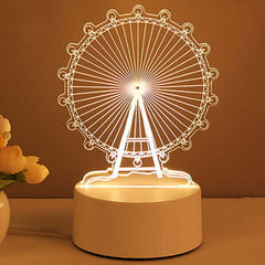 3D Lamp Acrylic USB LED Night Lights Neon Sign Lamp Christmas Home Decorations For Room Decor Valentines Day Gifts