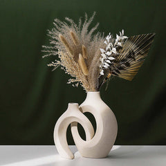 Kreative weiße Pigmentverbrennung Handwerk Home Hydroponische Vase