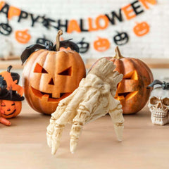 Halloween Elektrische Leucht Krabbelnde Hand Animierte Dekoration Induktion Leucht Dekoration Zombie Hand Mit Gruseligen Sound