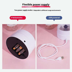 Lampe de nuit à LED colorée en forme de poisson à grandes bulles avec prise USB