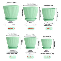 Simple Plastic Resin Tray Flower Pot