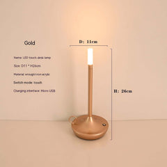 Outdoor Camping Rechargeable Touch Decorative Table Lamp