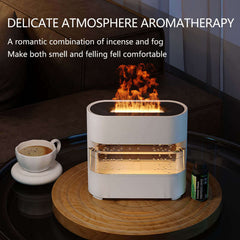 New Products Rain Could Fire Humidifier Water Drip Novedades 2024 Rain Water Diffuser Fire Flame Humidifier Aroma Diffuser