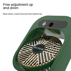 Air Conditioning Fan Desk Misting Fan Air Cooler Cooling USB Rechargeable Humidifier Portable Spray Fan With 3 Wind Speeds Mist Fan For Home