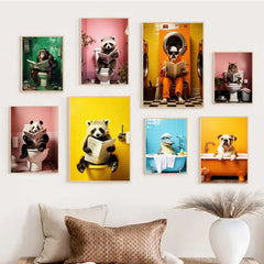 Tier-Wandmalerei, dekorative HD-Airbrush-Malerei