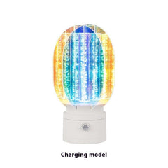 Creative Small Night Lamp Charging Electrodeless Dimming Rotating Ambience Light