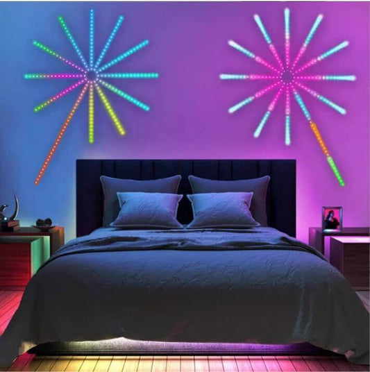 Lumière d'ambiance musicale à commande vocale Bluetooth couleur magique LED