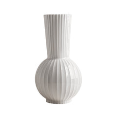 High-grade Living Room Table Decoration White American Striped Ceramic Vase