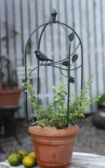 Iron Folding Birdcage Climbing Vine Frame Balcony Decorative Flower Rack