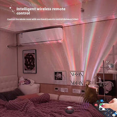 Kleine fliegende Untertasse Sternenhimmel Nordlichter Projektionslampe