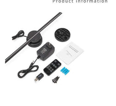 Led Leucht Zeichen Licht Holographische Projektor Diy Fan Bildschirm Video Bild 3d Holographische Licht Urlaub Dekoration