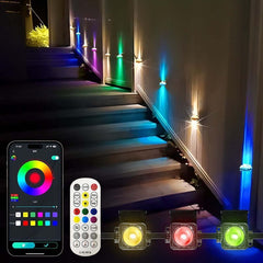 LED Smart APP Point Control Magic Color Eaves Light Indoor Decoration Outdoor Waterproof Courtyard Atmosphere Lighting Chain