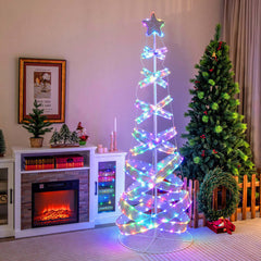Arbre de Noël artificiel de 7 pieds, arbre de Noël d'extérieur pour décoration de fête de Noël