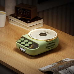 Haut-parleur Bluetooth rétro avec lumière d'ambiance et lecteur CD