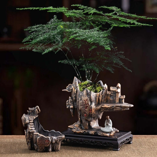 Retro Große-durchmesser Home Office Desktop Atmungsaktive Topf Topf Dekoration