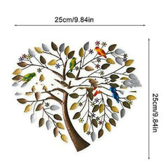 Herzbaum-Wanddekoration aus Schmiedeeisen
