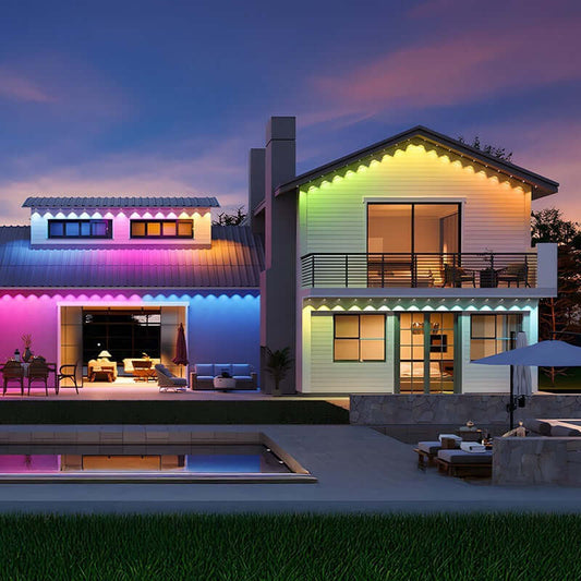 LED Smart APP Point Control Magic Color Eaves Light Indoor Decoration Outdoor Waterproof Courtyard Atmosphere Lighting Chain