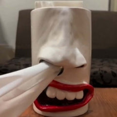 Lustige Nasen-Taschentuchbox, Schreibtisch-Dekoration, Kunstharz, Basteln