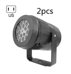 Christmas Party Lights Snowflake Projector Light Led Stage Light Rotating Xmas Pattern Outdoor Holiday Lighting Garden Christmas Decor