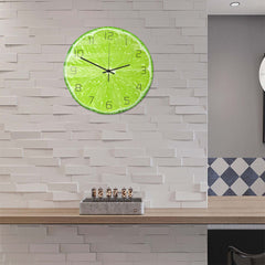 Lime Fruit Wanduhr Arbeitszimmer und Schlafzimmer Wohnzimmer Acryl Uhr