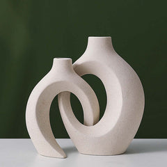 Kreative weiße Pigmentverbrennung Handwerk Home Hydroponische Vase