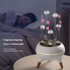 Humidificateur d'air à ultrasons intelligent pour méduses, atomisation poreuse à ultrasons, minuterie, télécommande, diffuseur d'arômes