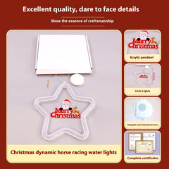 Weihnachtsanhänger Dekoration Weihnachtsatmosphäre Led-Leuchten Led Weihnachtsstern Licht Dekoration Für Fenster Tür Für Den Urlaub