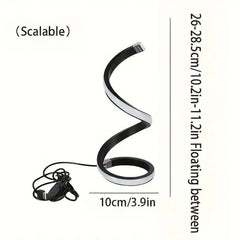Lampe de table circulaire à LED moderne 3 en 1 avec alimentation USB, lampe décorative
