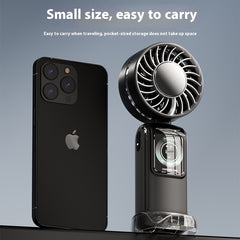 Kreativer digitaler Display-Kühl-Eiskompressen-Turbinen-Hochgeschwindigkeits-Handventilator