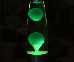 Lampe à cire à fond métallique, lampe à lave volcanique