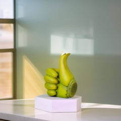 Kreatives Bananen-Daumen-hoch-Hand-Harz-Bastel-Ornament