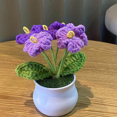 Plantes en pot Linglan tissées à la main finies