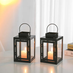 Retro Farbe Eisen Sturm Laterne Kunsthandwerk Weihnachten Hochzeit Dekorationen