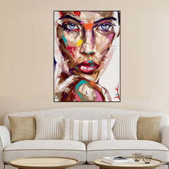 One Color Watercolor Geometric Women's Classic Beauty Decorative Painting