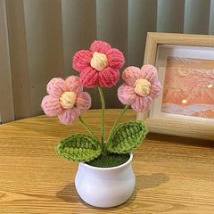 Plantes en pot Linglan tissées à la main finies