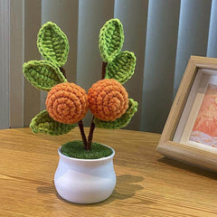Plantes en pot Linglan tissées à la main finies