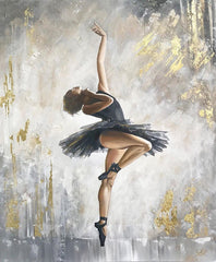 Balletttänzerin Ölgemälde Poster Wandkunst Schlafzimmer Wohnzimmer Modernes dekoratives Bild