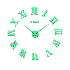 Kreative Acryl Rom leuchtende DIY Uhr Sticken an der Wand