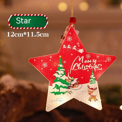 Bar Atmosphere Christmas Interior Decorations Colored Lights