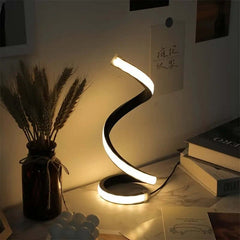 Lampe de table circulaire à LED moderne 3 en 1 avec alimentation USB, lampe décorative