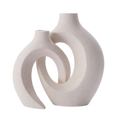 Kreative weiße Pigmentverbrennung Handwerk Home Hydroponische Vase