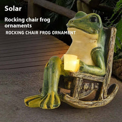 Hof Garten Dekoration Solar Frosch Kleine Nacht Lampe