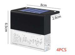 Wasserdichtes neues RGB-LED-Solarlicht für Stufenzäune