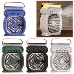 3-in-1-tragbare Klimaanlage, Verdunstungsluftkühler, LED-Nachtlichter, 3 Geschwindigkeiten, Luftbefeuchter, Ventilator für das Home Office